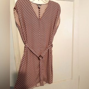 Rust color mini dress